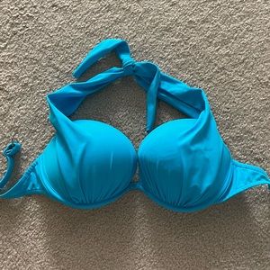 Venus turquoise Marilyn push up underwire bikini top, size d